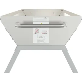 vidaXL Grill Silbern 118x42x30,5 cm