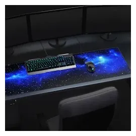 CSL Gaming Mauspad, extra groß, 1200 x 400 x 3 mm Schreibtischunterlage XXXL, Rutschfest, Space