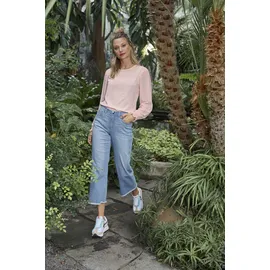 Aniston CASUAL 7/8-Jeans ANISTON CASUAL, Damen, Gr. 48, N-Gr, blau, Denim/Jeans, Obermaterial: 98% Baumwolle, 2% Elasthan, Abriebeffekte, unifarben, figurbetont 7/8-Länge, Jeans, mit leicht ausgefranstem Beinabschluss, Topseller