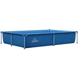 Crivit Metal-Frame-Pool 228 x 159 x 42 cm Stabil langlebig Swimming Pool 1280 l