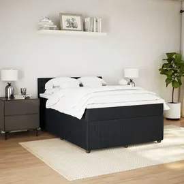 vidaXL Boxspringbett 140 x 200 cm Schwarz