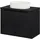 [en.casa] Waschbeckenunterschrank Skelbolu 80 x 71 x 40 cm Schwarz
