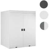 Mendler Fahrradgarage HWC-H66 Fahrradbox Metall hellgrau