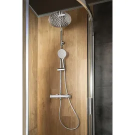 Sapho ICONIC Duschsäule mit Hebelarmatur, Chrom - Silber
