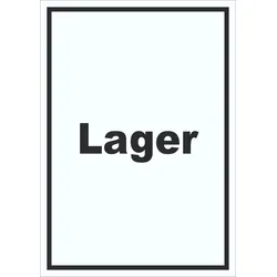 Lager Schild mit Text Storage Warenlager hochkant A1 (594x841mm)