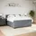 vidaXL Boxspringbett 180 x 200 cm Dunkelgrau