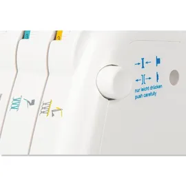 Gritzner - Kayser GRITZNER 788 Overlock Neue Version 2025 mit Fadenabschneider + LED Beleuchtung Black&White Edition mit Fadenschere und Overlockgarn