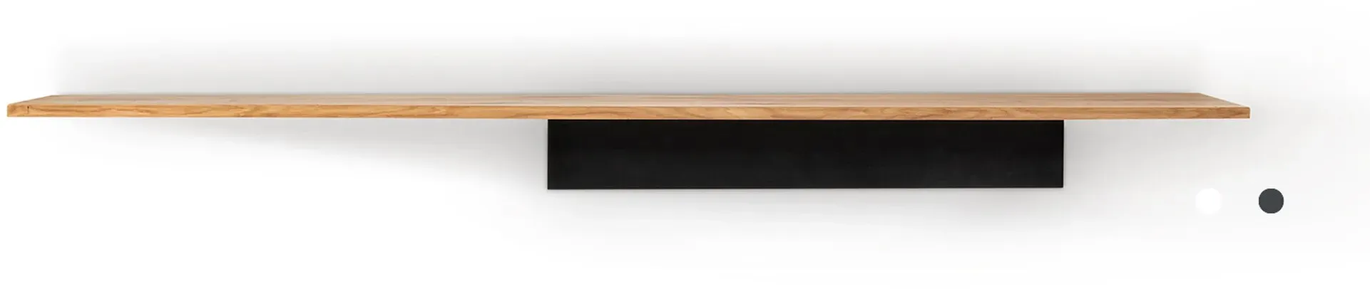 Massivholz »Lugano« Lowboard Aufsatz II Fuß weiß