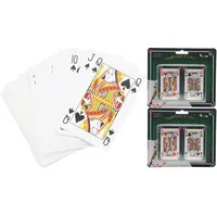 Koopman Spielesammlung Spielkarten Kartenspiel Gesellschaftsspiel 56 Karten 2 / 4 er Set, 4x 56 Stk. (2 Packungen), Poker, Skat, Canasta weiß
