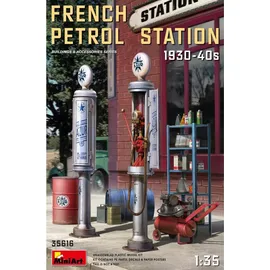 Mini Art Modellbauzubehör French Petrol Station 1:35