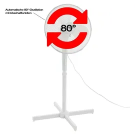 AGA Cool Serie 40 cm Standventilator weiß