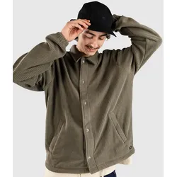 RVCA Downtown Fleece Coaches Jacke olive Gr. S