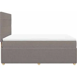 vidaXL Boxspringbett 140 x 200 cm Taupe