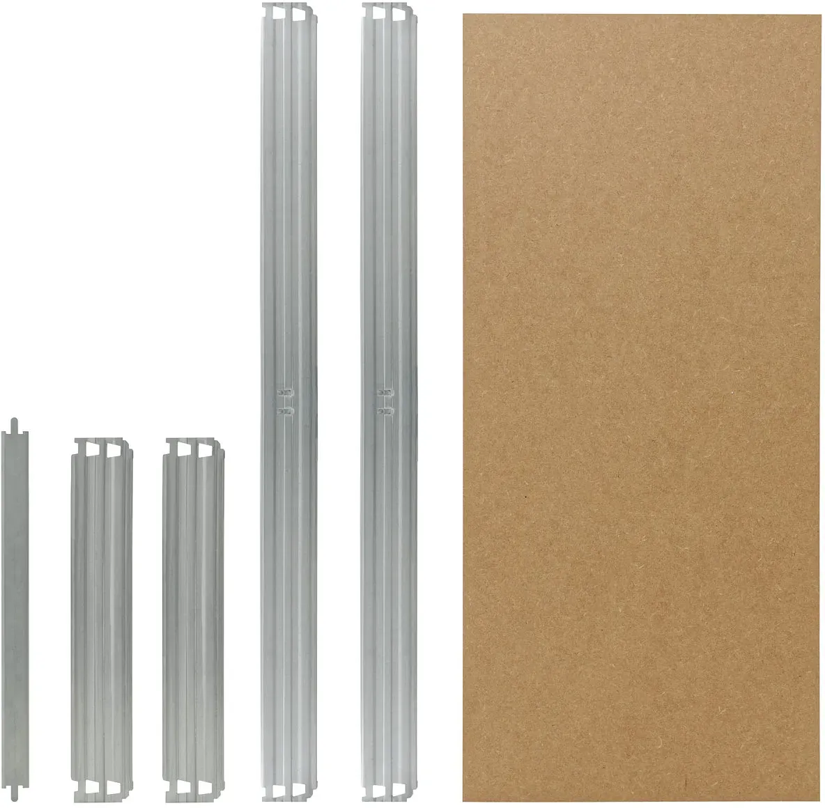 shelfplaza PRO 90x45 cm Fachboden-Set in verzinkt für PRO Schwerlastregale
