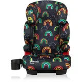 Cosatto Sumo Kinderautositz - Gruppe 2/3, 15-36 kg, 4-12 Jahre, ISOFIT, hohe Rückenlehne, 9 Positionen der Kopfstütze, Ruhezustand (Disco Rainbow)