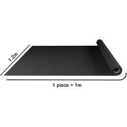 Intirilife Fliegennetz aus Fiberglas Schwarz Meterware Breite 120cm Maschenweite 1,2mm - UV beständig Fliegengitter Insektenschutz Gitter Fenster Tür