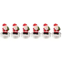 Atmosphera Créateur d'intérieur Teelichter Weihnachtsmänner, 6er-set