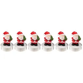 Atmosphera Créateur d'intérieur Teelichter Weihnachtsmänner, 6er-set