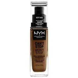 NYX Professional Makeup Can't Stop Won't Stop Foundation 18 deep sable 30 ml