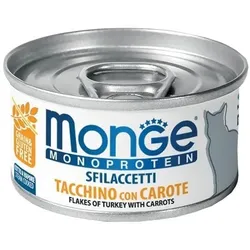 MONGE Monoprotein Cat Truthahn mit Karotten 80g