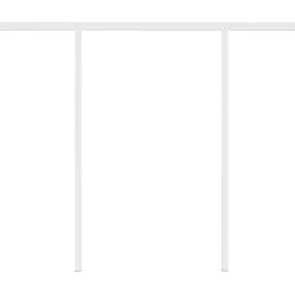 vidaXL Automatisch Gelenkarmmarkise 350 x 250 cm blau/weiß inkl. Pfosten 3069926