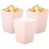 Ainmto 24 Stück Hellrosa Popcorn Boxen,Popcorn Kästen,Popcorn Tüten,Mini Papier Popcorn Behälter für Filmabend-Party