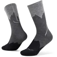 Buff Merino Lightweight Crew Trekkingsocken 2 Paar Schwarz 36-38