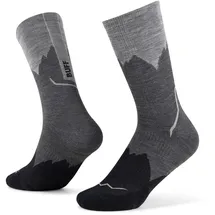 Buff Merino Lightweight Crew Trekkingsocken 2 Paar Schwarz 36-38