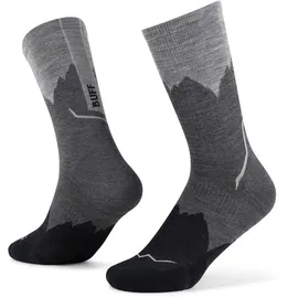 Buff Merino Lightweight Crew Trekkingsocken 2 Paar Schwarz 36-38