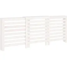 vidaXL Heizkörperverkleidung Weiß 210x21x85 Cm Massivholz Kiefer - vidaXL