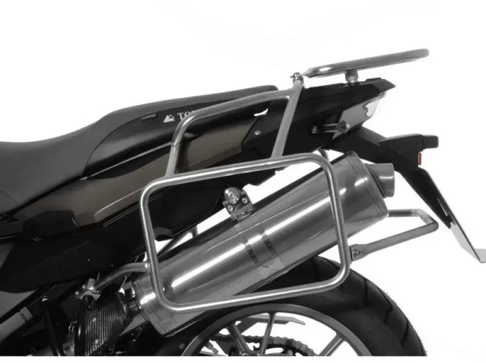 Touratech Bmw F800gs/f650gs/f700gs Stainless Steel Montage Seitenkoffer - Silver - One Size