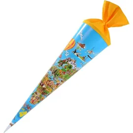 Goldbuch Schultüte Weltkarte Ø 19 cm, Bunt