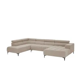 Switch Wohnlandschaft Caro ¦ braun ¦ Maße (cm): B: 350 H: 81 T: 214.0