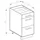 Vicco Schubladenschrank R-Line 60 x 60 x 81,5 cm Weiß