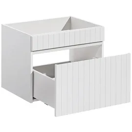 vente-unique Waschbeckenunterschrank 1 Schublade 60 x 46 cm Weiß