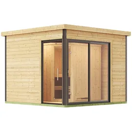 Weka Design-Saunahaus 412 inkl. 9 kW Ofen + int. Steuerung