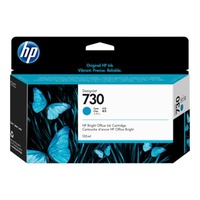 HP 730 - P2V62A - Tinte cyan - für DesignJet T1600 T1600dr T1700 T1700dr T2600 T2600dr