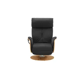 HIMOLLA Relaxsessel 7818 Leder 75 x 108 x 84 cm Schwarz elektrisch