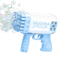 JIAHUA Seifenblasenpistole Set, Bubble Machine, 36 Löcher Seifenblasen Pistole Mit Led Und Musik, Bazoo-ka Automatischer Seifenblasenhersteller Für Outdoor Party Hochzeit