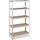 Relaxdays Schwerlastregal verzinkt, Traglast 875kg, 180x90x40 cm, 5 Böden, zum Stecken, Stahl, Lagerregal Keller, Silber