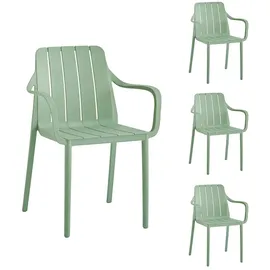 vortivo Gartenstuhl 4er Set 0 x 0 x 0 cm grün