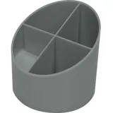 Helit the green cross grau Kunststoff 4 Fächer 11,0 x 11,0 x 10,5 cm