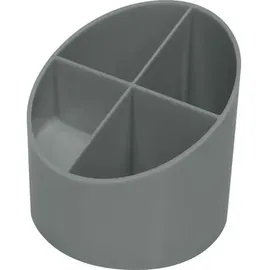 Helit the green cross grau Kunststoff 4 Fächer 11,0 x 11,0 x 10,5 cm