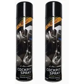 Technoline Cockpit Spray schwarz 2 St. 400 ml