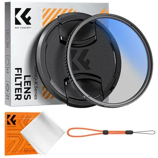K&F CONCEPT Filter 40.5mm Polfilter CPL mit Multi-Beschichtung für Foto-Kameraobjektive, Objektivdeckel-Halteband,Universal-Objektivdeckel (Nano-Klear)
