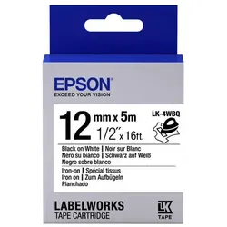 Epson Epson Label Cartridge Iron On Lk-4Wbq Schwarz/Weiß 12Mm (5M)