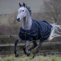 Bucas Trot Turnout Regendecke 50g 135 cm Schwarz/Weiß