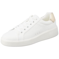 ONLY SHOES Damen ONLSOUL-4 PU Sneaker, White/Detail:w. Gold, 37