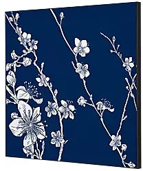 SHOWDOWN Textile Wanddekoration Japanische Kirschblüte Mehrfarbig Aluminium
