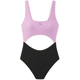 LASCANA Badeanzug Damen Schwarz/Rosa 40